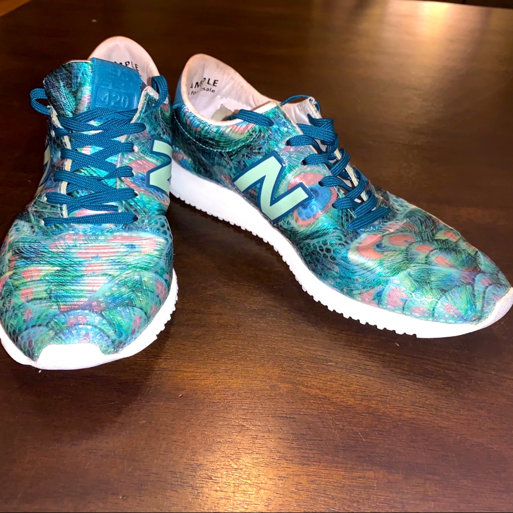 New Balance 420 Peacock Print Shoes